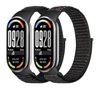 Tiptops Correa de nailon compatible solo para Xiaomi Smart Band 10/9/8, 2 unidades, de nailon transpirable, para Xiaomi Mi Band 8/9/10