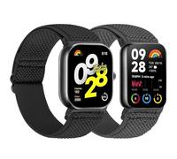 Tiptops Correas compatibles con Redmi Watch 4 / Xiaomi Mi Smart Band 8 Pro para mujeres y hombres, paquete de 2 pulseras de repuesto de nailon elástico suave para Xiaomi Mi Smart Band 8 Pro