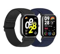 Tiptops Correas compatibles con Redmi Watch 4 / Xiaomi Mi Smart Band 8 Pro para mujeres y hombres, paquete de 2 pulseras de repuesto de nailon elástico suave para Xiaomi Mi Smart Band 8 Pro