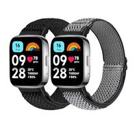 Tiptops Correas compatibles con Xiaomi Redmi Watch 3 Active Correa de repuesto de nailon elástica compatible con Xiaomi Redmi Watch 3 / Watch 3 Lite/Active