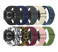 Tiptops Paquete de 10 bandas elásticas compatibles con Fitbit Sense/Fitbit Versa 3 bandas Fitbit Versa 4 bandas para mujeres hombres/Fitbit Sense 2 bandas, correa deportiva ajustable de nailon