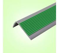Tira antideslizante de PVC para escalera, 10 m, adhesivo de umbral multinivel, protector de borde de esquina en forma de L para escaleras, perfil antideslizante para una mejor tracción