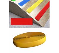 Tira antideslizante impermeable de PVC, autoadhesiva, for escalones de interior y exterior, borde de rampa, agarre for madera y hormigón.(Yellow,82ft x 4cm)