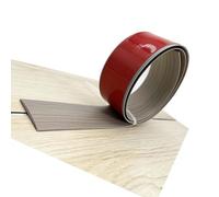 Tira autoadhesiva de transición de suelo de PVC, tiras de cubierta de suelo laminado, tira divisoria plana para unir espacios en blanco, para azulejos, madera, laminado, juntas