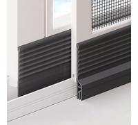 Tira Barrera de Agua, Protector Contra Goteo de Lluvia, Burlete Puerta, Instalación Fácil Sellado Inferior Insonorizado, Ideal for Exterior Interior Hogar(Black,4m/13ft)