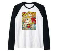 Tira cómica vintage de Danger Mouse & Penfold Camiseta Manga Raglan