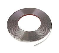 Tira cromada for carrocería exterior de coche, 5 m, parachoques, puerta, moldura protectora, pegatina decorativa, 6 mm, 10 mm, 12 mm, 15 mm, 20 mm, 25 mm y 30 mm.(20mmx5M)