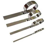Tira de acero inoxidable 301 de alta elasticidad, 1 metro de longitud, 5/50mm de ancho, 0,1/0,8mm de espesor for fabricación de resortes, 1 ud.(0.3x25x1000mm)