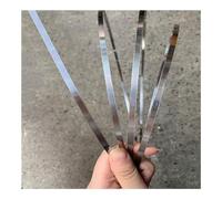 Tira de acero inoxidable 304 de 1 metro, 1 unidad, grosor 0,1 mm, 0,15 mm, 0,2 mm, 0,3 mm, 0,4 mm y 0,5 mm de ancho, rollo de lámina de acero de 10 mm, tira estrecha.(Thickness 0.2mm)