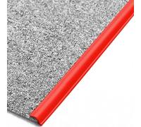 Tira de ajuste de borde de alfombra gris, rojo y marrón, tiras de cubierta de piso de PVC suave/rampa de umbral, fácil de instalar y cortar, for puerta de entrada/baño(Color 5,Length 150cm/59 in)