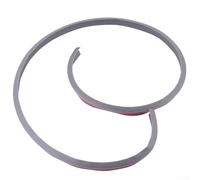 Tira de barrera de agua con sello de silicona de 1 5 m para duchas, cocinas y zonas húmedas para controlar la propagación del agua y mantener la sequedad (gris)