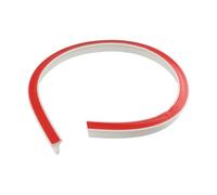 Tira de barrera de agua de ducha de silicona flexible diseñada para la instalación en áreas de ducha sin curvas y otros lugares que requieren control de agua (3 cm, blanco, 100 cm)