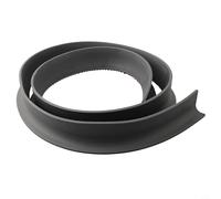 Tira de barrera de agua de silicona para umbrales de ducha de baño, sello de separación seco y húmedo para retener el agua y evitar fugas en áreas de ducha sin curvas (gris, 100 cm)