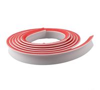 Tira de barrera de agua de silicona para umbrales de ducha de baño, sello de separación seco y húmedo para retener el agua y evitar fugas en áreas de ducha sin curvas (blanco, 300 cm)