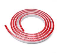 Tira de barrera de agua para baño con sello de silicona, tira de retención flexible para evitar que el agua se propague, para umbrales de ducha (blanco, 50 cm)