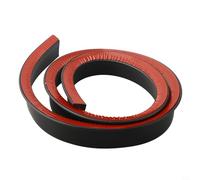 Tira de barrera de agua para baño para mujeres y hombres, sello de retención de agua de silicona autoadhesiva para separación húmeda y seca (negro, 100 cm)