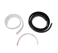 Tira de barrera de agua para ducha de baño con sello de silicona, diseño flexible y largo para retener agua y fugas en separación húmeda y seca (gris, 50 cm)