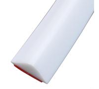 Tira de barrera de agua para uso en baño, sello de silicona flexible para una retención eficiente del agua en duchas (blanco, 30 cm)
