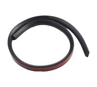 Tira de barrera de contención de agua para duchas sin curvas, tira de sellado de silicona para separación seca y húmeda en umbrales de baño y niveles de suelo (negro, 100 cm)