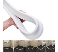 Tira de barrera de PVC para ducha de 1 metro para umbrales de baño, diseñada para contener agua y evitar la humedad del suelo