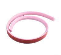 Tira de barrera de silicona de retención de agua para umbral de baño, tira de sellado flexible para una separación efectiva de áreas secas y húmedas, evita fugas de agua (rosa, 100 cm)