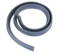 Tira de barrera flexible plegable contra salpicaduras de agua para umbrales de ducha, diseño curvado con fuerte, impermeable y resistente a la temperatura para baños y cocinas (gris)