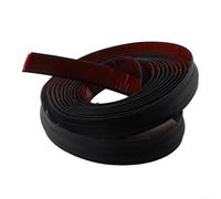 Tira de borde de alfombra de 10 m para una transición segura entre el suelo y la alfombra con 10 mm de grosor (5 m, negro)