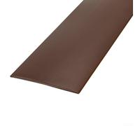 Tira de borde de suelo para una transición suave de rampa entre superficies irregulares, incluyendo suelos de vinilo laminado de madera dura y goma con diseño cortable (marrón oscuro)