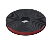 Tira de borde TPE de 25 mm para muebles que se dobla fácilmente para adaptarse a formas y perfiles únicos (500 cm, negro)