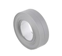 Tira de calafateo de cinta, tira de sellado impermeable autoadhesiva de PVC de 3,2 M para fregadero de cocina, inodoro, baño, ducha, bañera, suelo, protección de borde de pared(22mm*3.2M-gris)