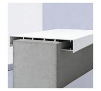 Tira de canaleta para remate de Pared, riel Exterior Superior para Borde, tapajuntas Impermeable para límites, Cubierta desviadora de Agua de Lluvia