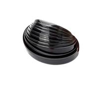 Tira de carrocería cromada for Exterior de Coche, Parachoques, moldura Protectora for Puerta de Coche, Pegatina embellecedora de Estilo, Accesorios de 10MM y 20MM, 3/5M(Black 10mm 3Meters)