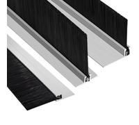 tira de cepillo para puertas de aluminio, Altura 10-200m m de la longitud del cepillo el 100cm sello inferior puerta aleación aluminio(T,20mm/0.79in)