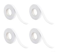 Tira de condensación absorbente de agua para cocina y baño - Cinta de algodón de fieltro grueso, 3 cm x 400 cm por rollo, blanco, paquete de 2 o 4 unidades (4 piezas)