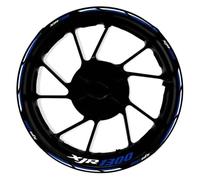 Tira de Cubo Pegatinas para Rueda Delantera Trasera Motocicleta Calcomanías Reflectantes Llanta Carenado para Y&amaha XJR1300 XJR 1300 17 Pulgadas(Style 16)