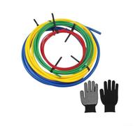 Tira de doblado de tubos de cobre PE, 4 insertos de PE codificados por colores, para doblar tubos CT-205 HVAC con guantes antideslizantes (4 m)