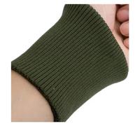 Tira de elastano acanalada punto, 2 unidades por lote, tejido elástico grueso for coser mangas, pantalones, puños, ropa, accesorios bricolaje (rojo, ancho 8 x 10 cm)(Green,W9XL10cm)