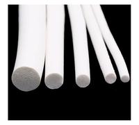 Tira de esponja de caucho de silicona, Tira redonda de espuma silicona 1 m, tiras esponja cordón blanca 4 mm a 20, sello varilla soporte circular celda cerrada(16mm)