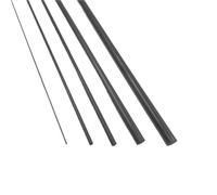 Tira de fibra industrial 20 varillas de refuerzo fibra carbono sólida pulgadas largo, ligeras y alta resistencia for aviones RC DIY(4.0mm*0.5m)