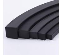 Tira de goma cuadrada negra, junta de cordón de sellado de barra de cordón sólido de alta temperatura de 4mm-8mm para maquinaria Industrial, proyectos de bricolaje(5m,8mm*8mm)