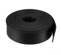 Tira de goma de 1 m para resistencia a la intemperie y amortiguación mejorada, para protección de maquinaria (100 mm de ancho x 5 mm de alto)