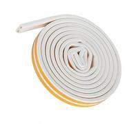 Tira de goma para sellado puerta, tira costura puerta en forma D, tiras autoadhesivas parabrisas, sello universal marco a prueba viento blanco 9mm-wide*6mm-thick*6m-long