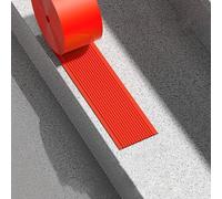 Tira de goma protectora para bordes de escalera, autoadhesiva, para escalones interiores y exteriores, mejora la seguridad y protege las escaleras