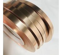 Tira de lámina de cobre roja T2 - Rollo de lámina de cobre ultrafino, 5/10/20/30 mm de ancho, 1 metro de longitud, for manualidades y aplicaciones eléctricas 1 pieza(5x0.5mm)