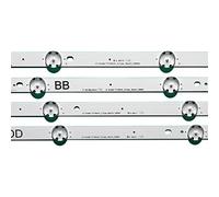 Tira de LED for iluminación Trasera for LIG 65UJ6300 65UJ630V 65UJ634V 65UJ5500 65UK6100 Innotek 17Y 65inch_A SSC 65UJ63_UHD_A BCD 12 Uds 3V