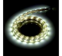 Tira de LED SMD 5050 impermeable, 60 LED/m, flexible, 1 metro, color blanco