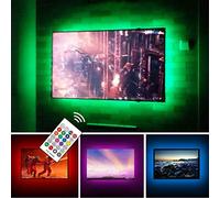 Tira de luces LED alimentadas por USB, kit de retroiluminación de TV para TV de 50 a 55 pulgadas - Sony LG Samsung Monitor Smart TV Soporte de pared Espacio de trabajo Cambio de color Fondo LED