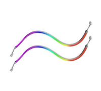 Tira de luces LED ARGB de neón compatible con placas base Phanteks de 5V y 3 pines, 400 mm blanco