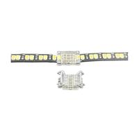 Tira de luces LED COB, Conector de sombrero transparente sin soldadura, hebilla de cristal en forma de L, adecuada for 5mm, 8mm, 10mm, 2 pines, 3 pines, 4 pines(3Pin 8mm SMD,100PCS)
