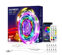 Tira de luces LED con control remoto de 10m USB LED tira de luces RGBIC cambio de color luces Bluetooth sincronización de música App Control arco iris LED tira de luz para dormitorio sala de estar